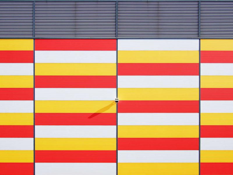 Rooftop Solar Panel Array at Dawn (Neo-Impressionist Modern)